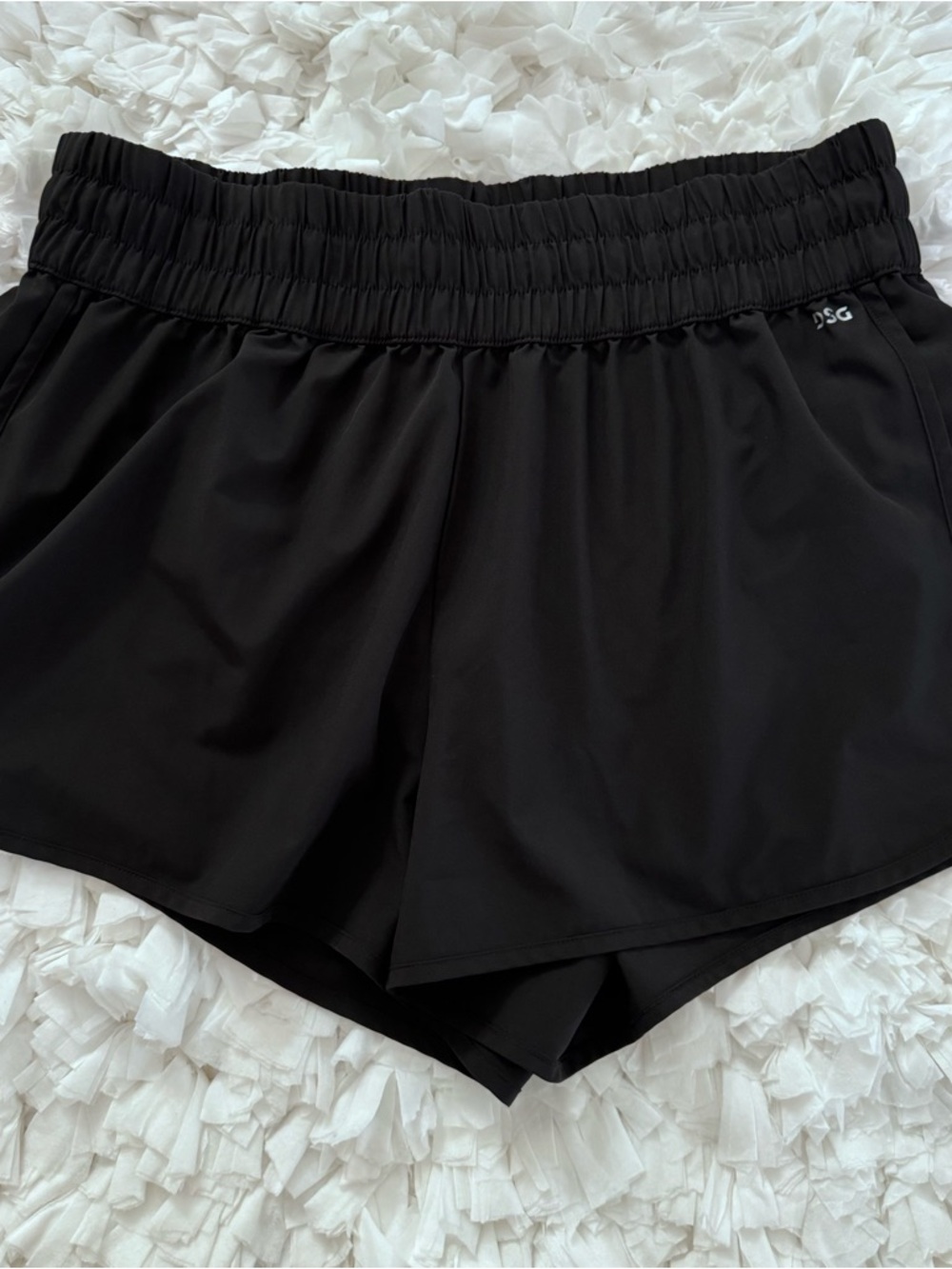DSG Black Women's Athletic Shorts with Elastic Waistband